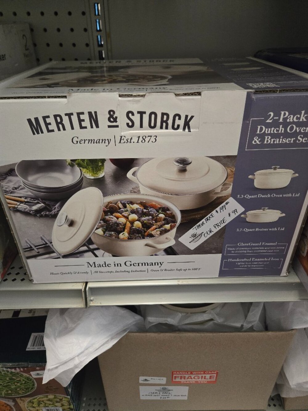 Merten & Storck 2-Pack Dutch Oven & Braiser Set